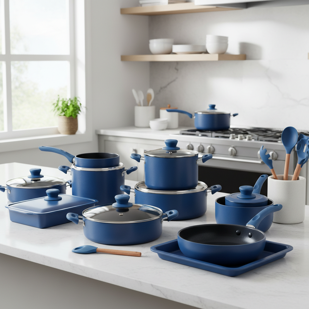 CAROTE Blue Cookware Lifestyle
