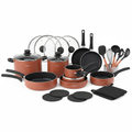 CAROTE 21pc Terracotta Nonstick Cookware Set - Studio Shot