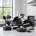 CAROTE 39pc Nonstick Bakelite Handle Cookware Set - Black & White Lifestyle