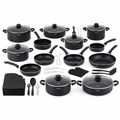CAROTE 38pc Black Nonstick Cookware Set - Studio Shot