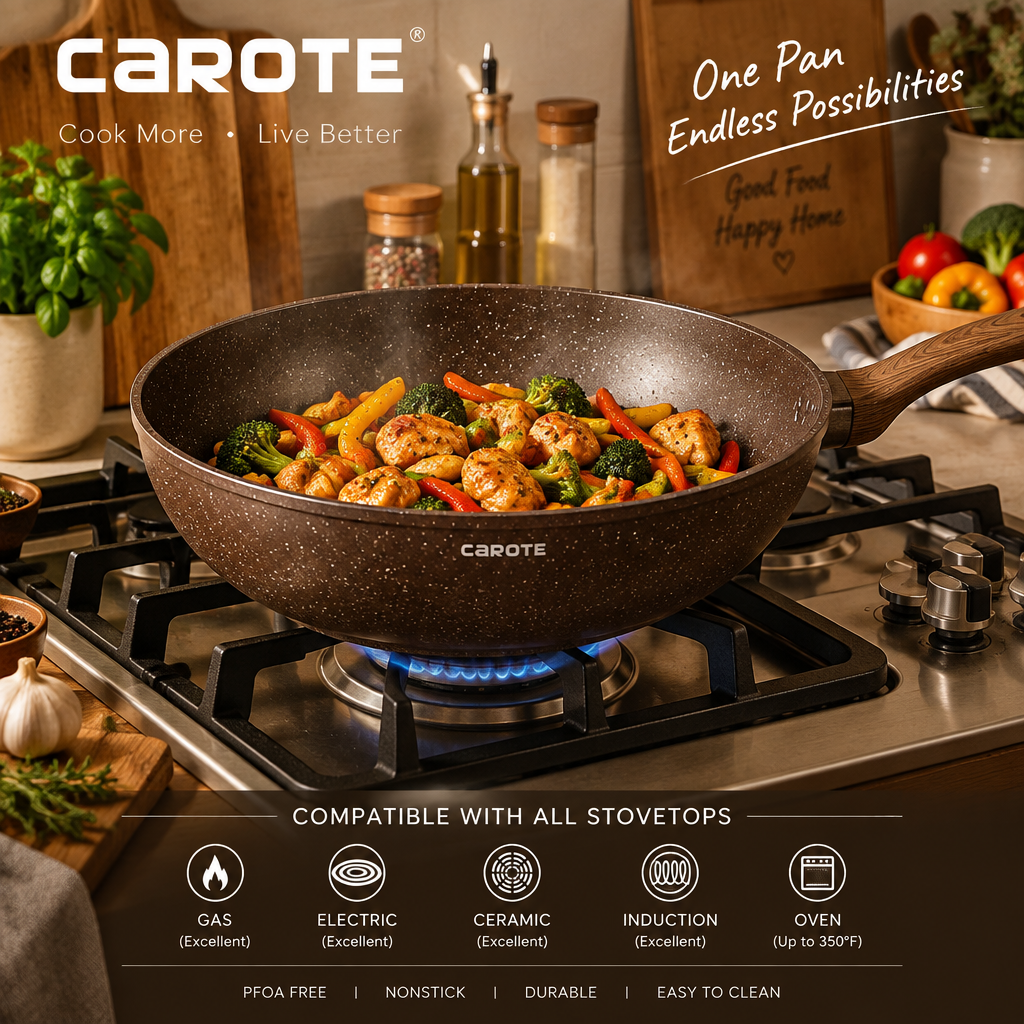 Wok Cooking Scene